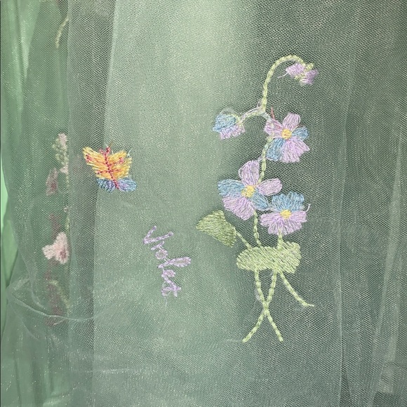 Floral Sage Green Dress - Women’s size 10 - Picture 5 of 10